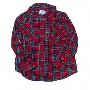 Red Plaid Flannel Button Up